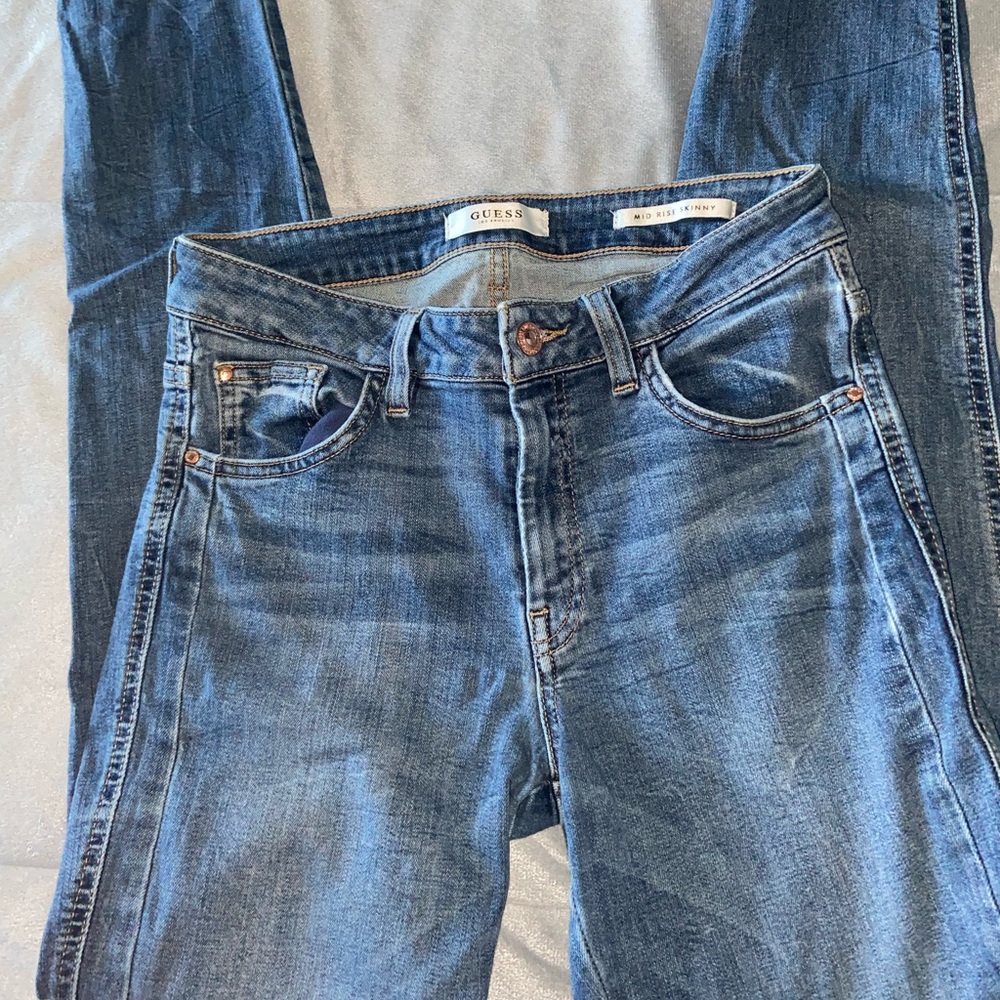 Guess Mid Rise Skinny Jeans
